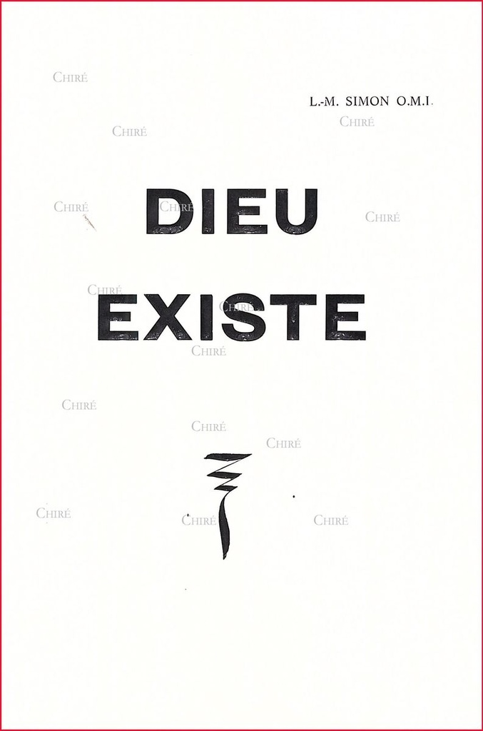 Dieu existe