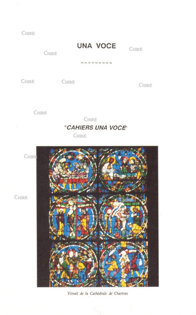Cahiers Una Voce - Etudes, conférences et documents