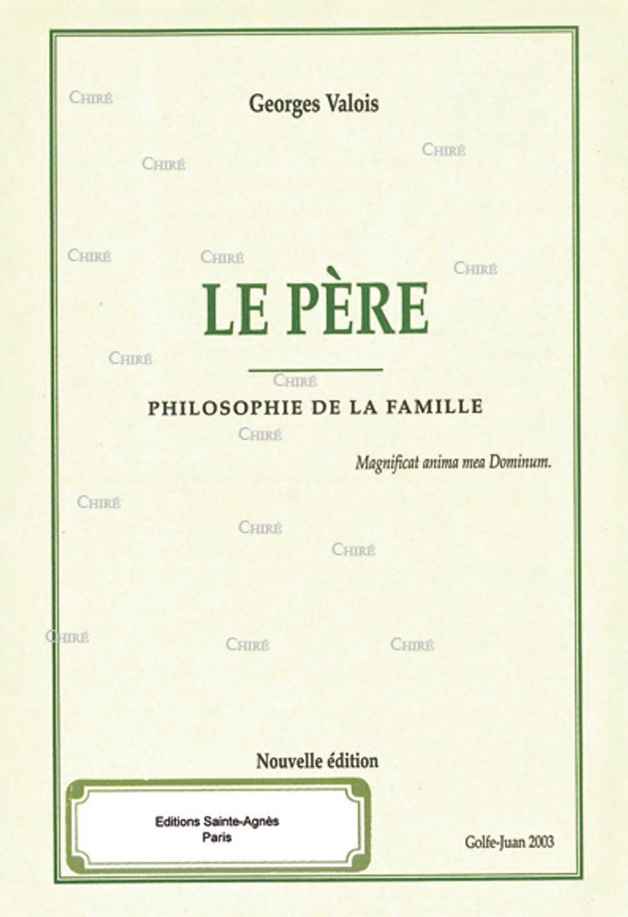 Le père - Philosophie de la famille