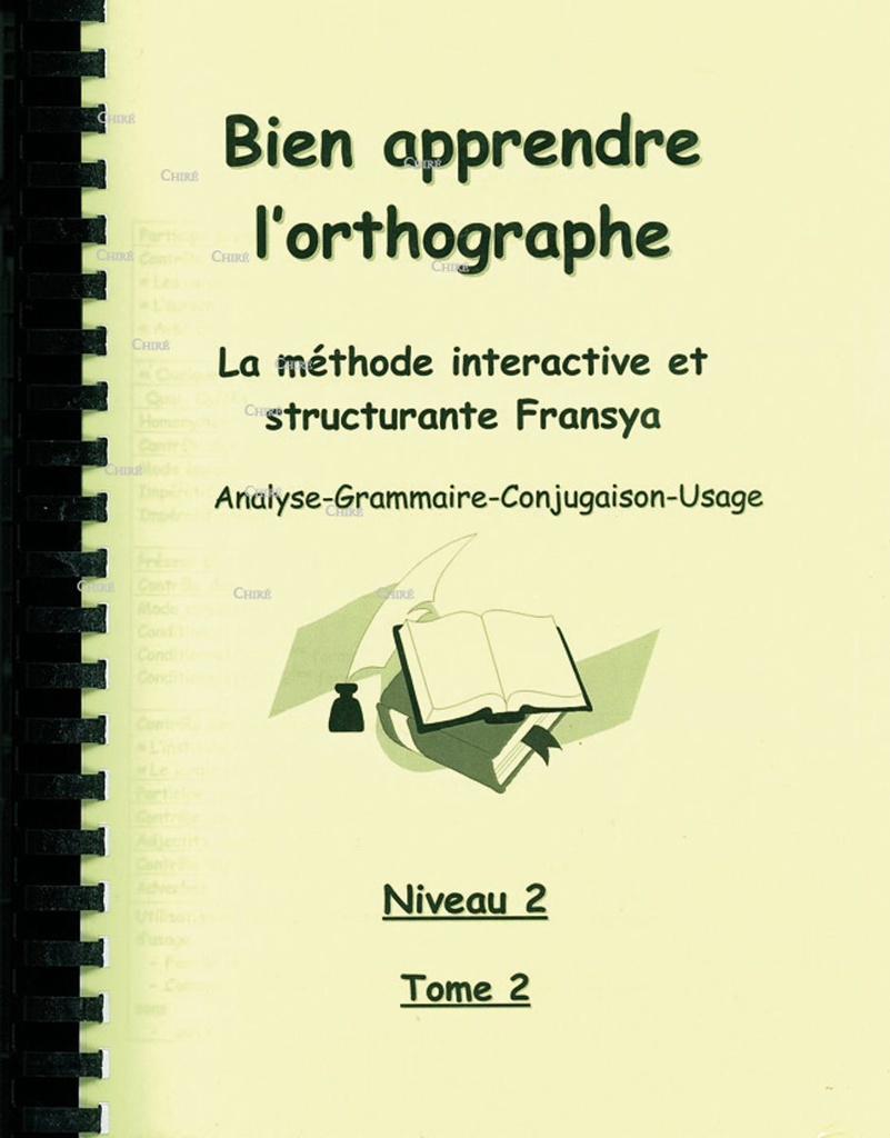 Pour bien apprendre l´orthographe. Niveau 2 (2 tomes)