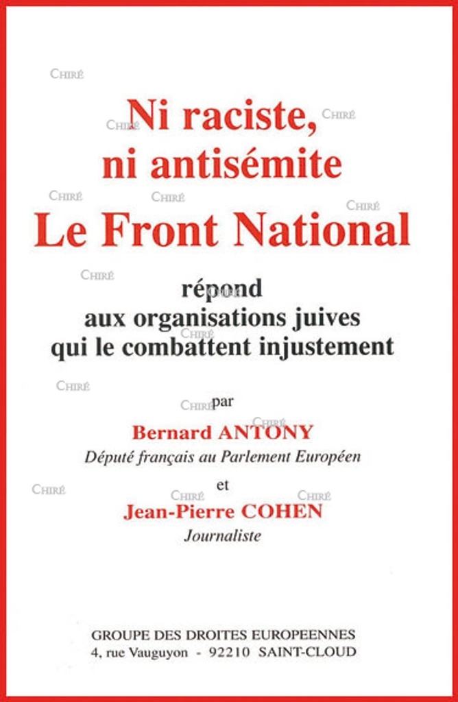 Ni raciste, ni antisémite