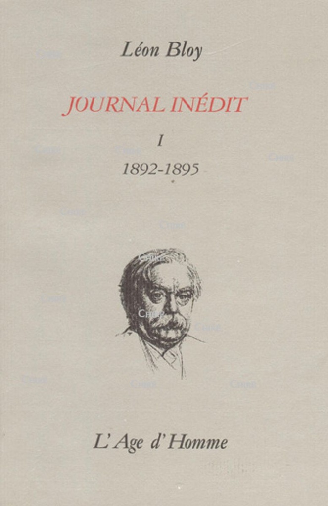 Journal inédit T1 - 1892-1895