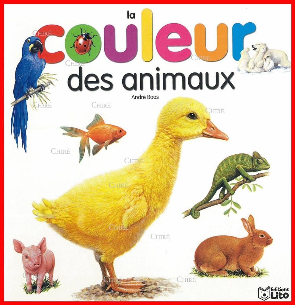 La couleur des animaux - Images et mots