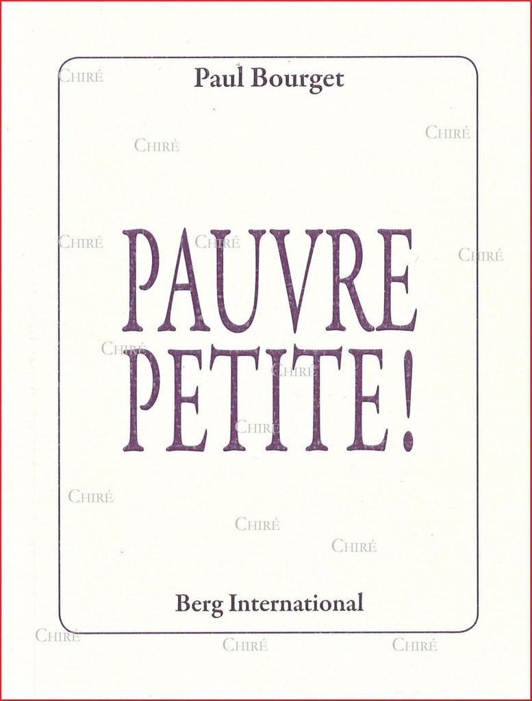 Pauvre petite !