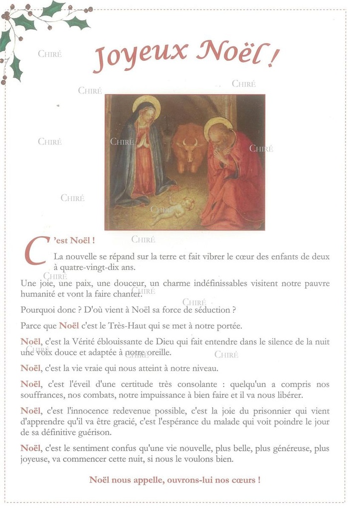 Joyeux Noël ! - Dépliant