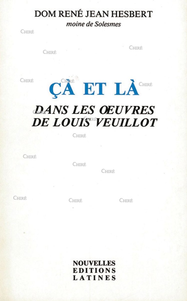 Cà et là dans les oeuvres de Louis Veuillot