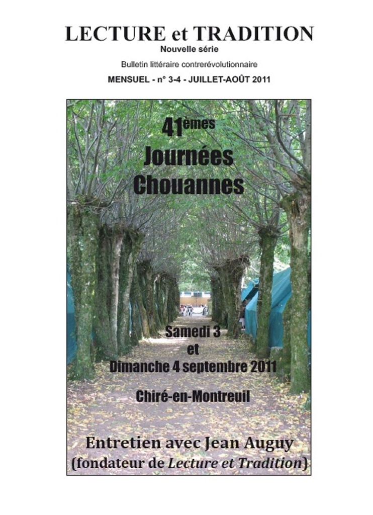 Journées Chouannes 2011 Les 3 et 4 Septembre