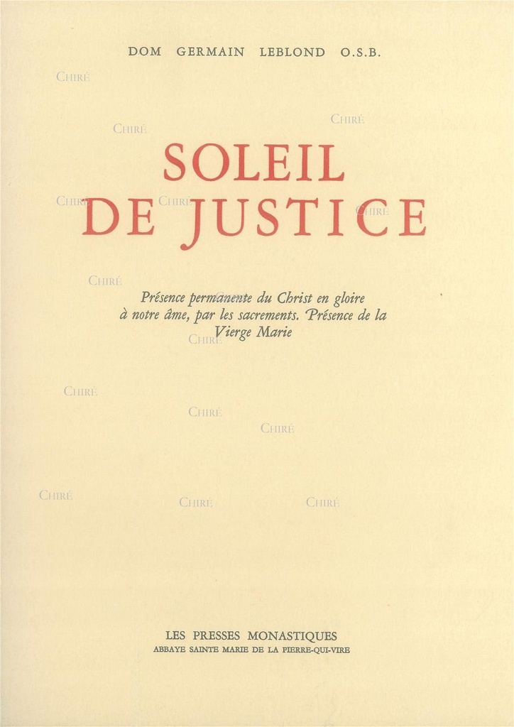 Soleil de Justice
