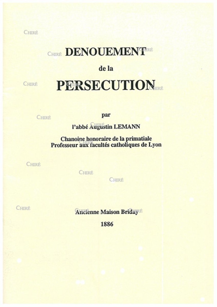 dénouement de la persécution