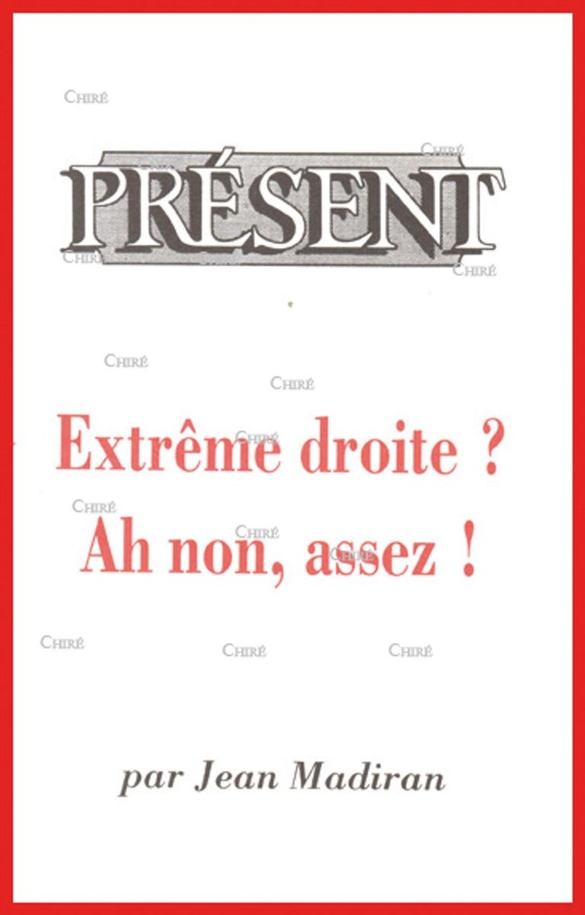 Extrême-droite ? Ah non, assez !