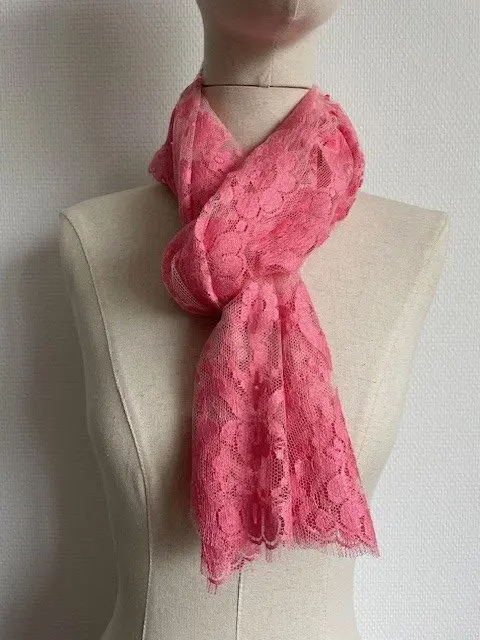 Mantille Etole rectangulaire 50 x 170 - Rose (12030)