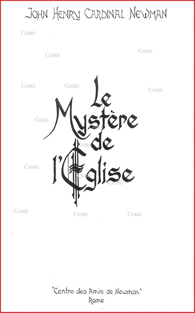 Le mystère de l´Eglise