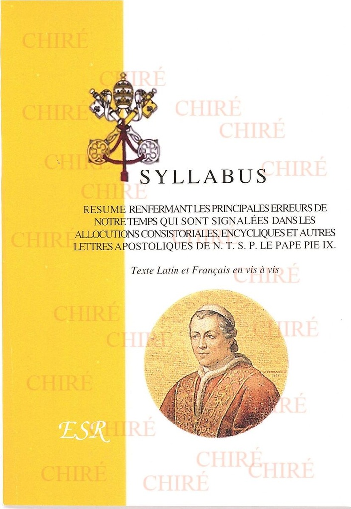 Syllabus - Texte Latin et Français en vis à vis