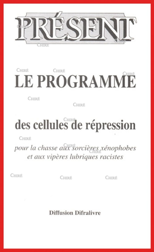 Le programme des cellules de répression