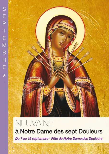 Neuvaine à Notre-Dame des septs douleurs