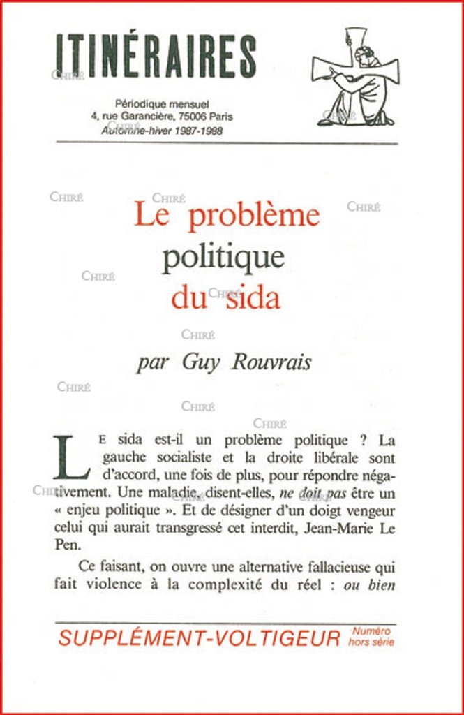 Le Problème politique du Sida